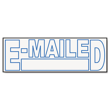 Universal® Message Stamp, Cancelled, Pre-inked One-color, Red freeshipping - TVN Wholesale
